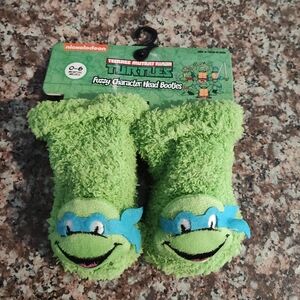 Teenage Mutant Ninja Turtles Leonardo Fuzzy Baby Booties - Size 0-6mths